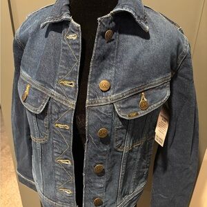 NWT Lee Dark Blue Denim Jacket XS